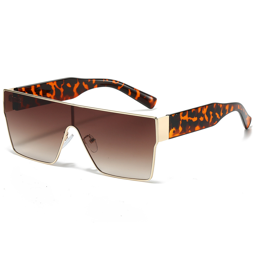 Oversized Square Shield Sunglasses - Image 4