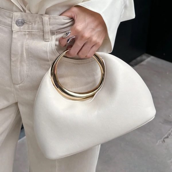 Women’s Metal-Ring Cloud-Shaped Evening Bag