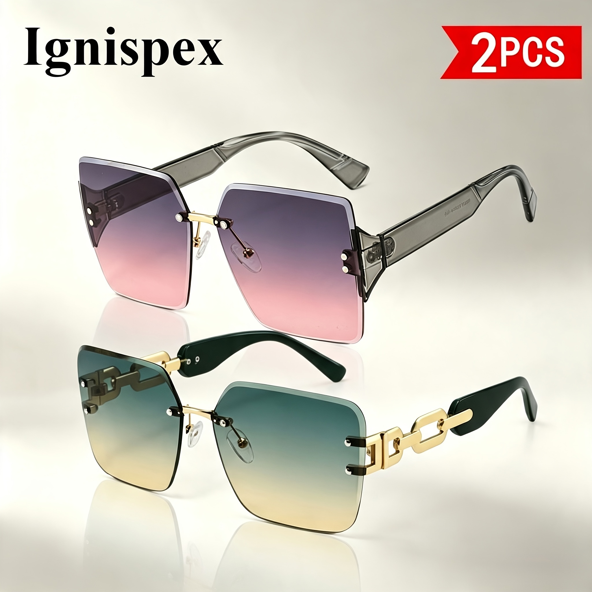 Two-Pack Chain-Link Sunglasses - Image 10