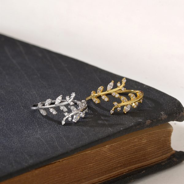 Sterling Silver Leaf-Wrap Ring