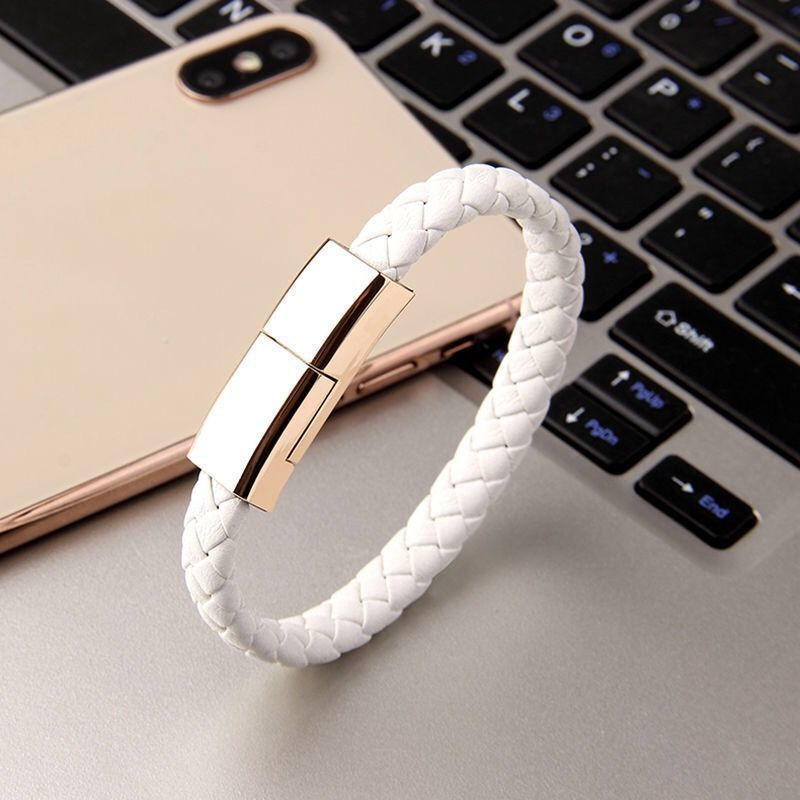 Leather Bracelet USB Charging Cable - Image 5