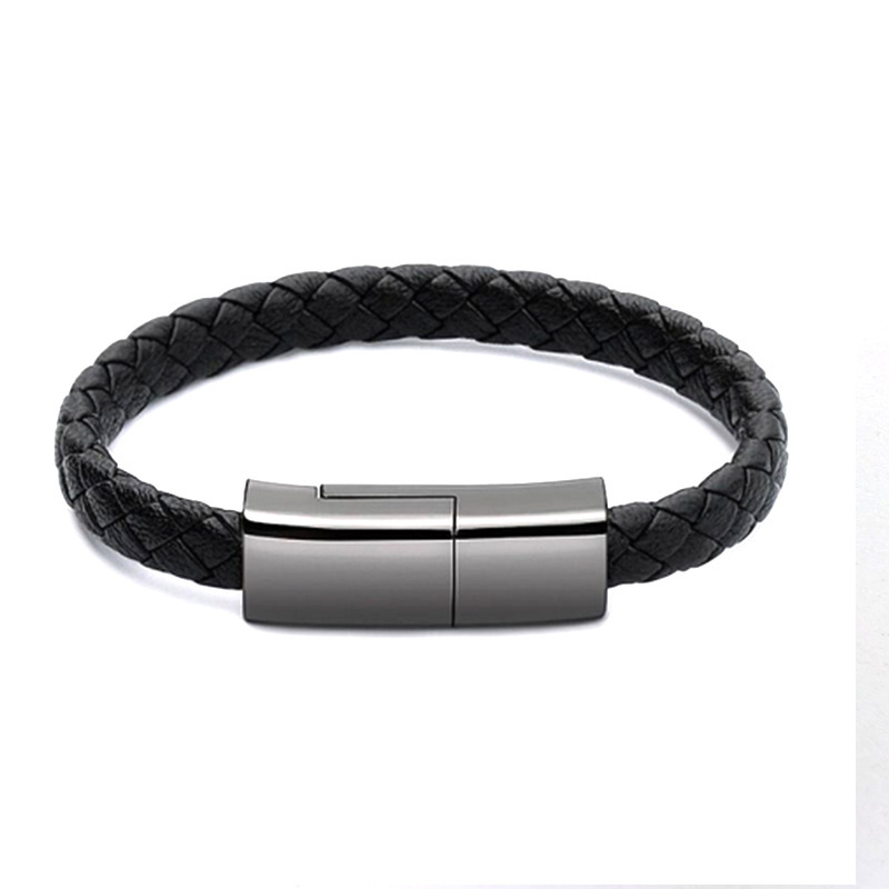 Leather Bracelet USB Charging Cable - Image 9
