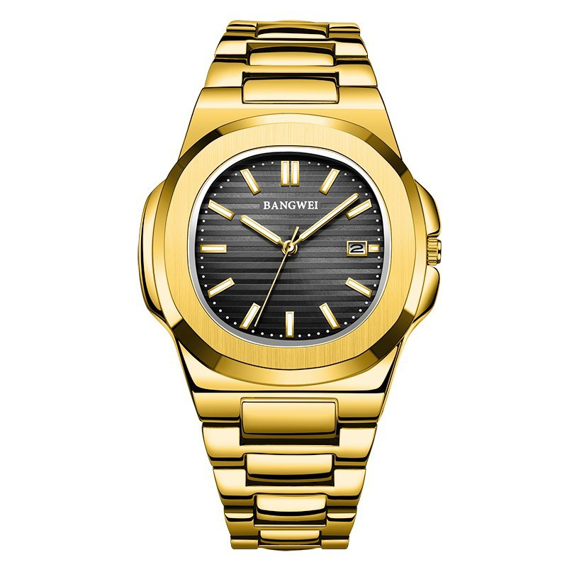 Men’s Fashion Steel-Band Calendar Watch - Image 6