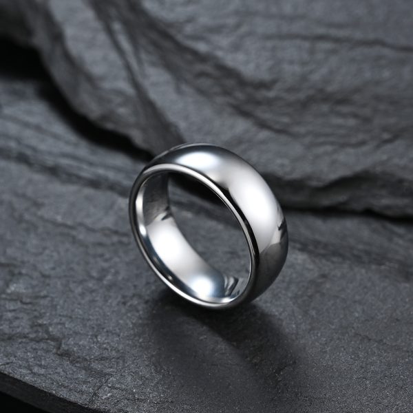 Glossy Anti-Scratch Tungsten Steel Ring