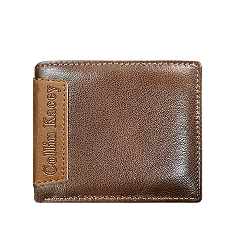 Men’s Genuine Cowhide Leather Bifold Wallet with Contrast Details - Image 5