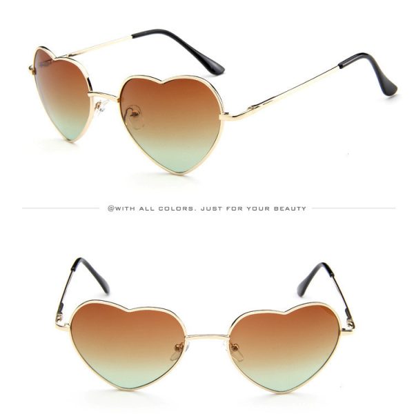 Heart-Shaped Gradient Sunglasses