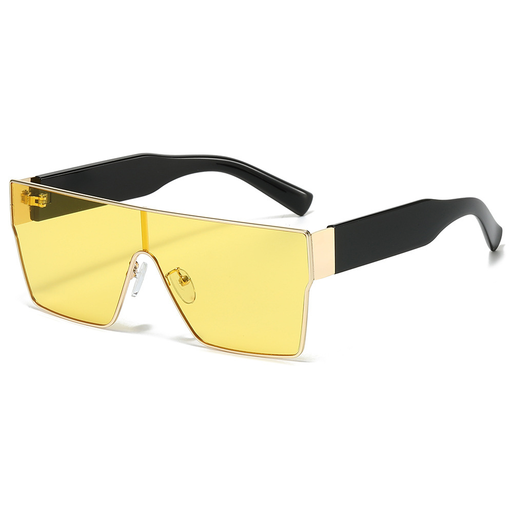 Oversized Square Shield Sunglasses - Image 6