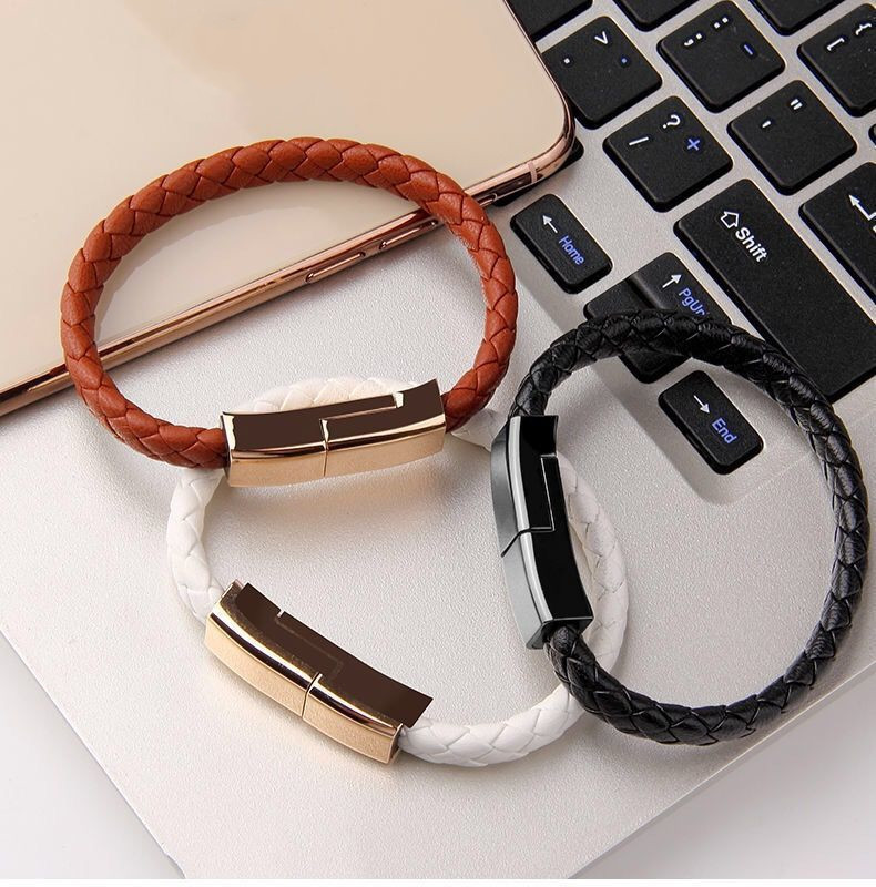 Leather Bracelet USB Charging Cable - Image 7