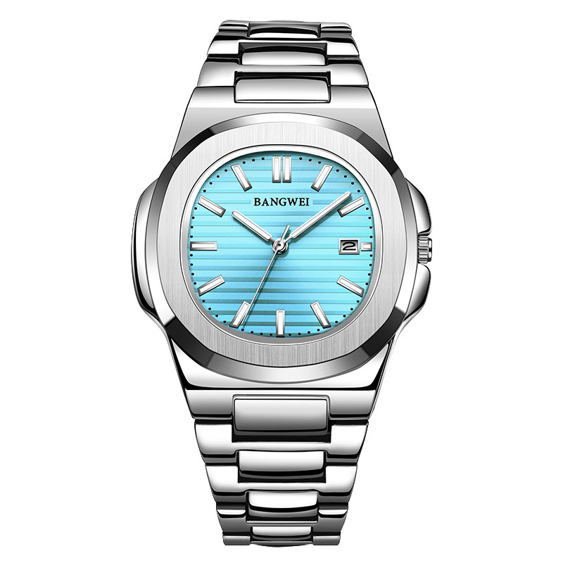 Men’s Fashion Steel-Band Calendar Watch - Image 3