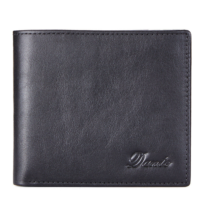 Men’s Slim Cowhide Leather Bifold Wallet with ID Window - Image 2