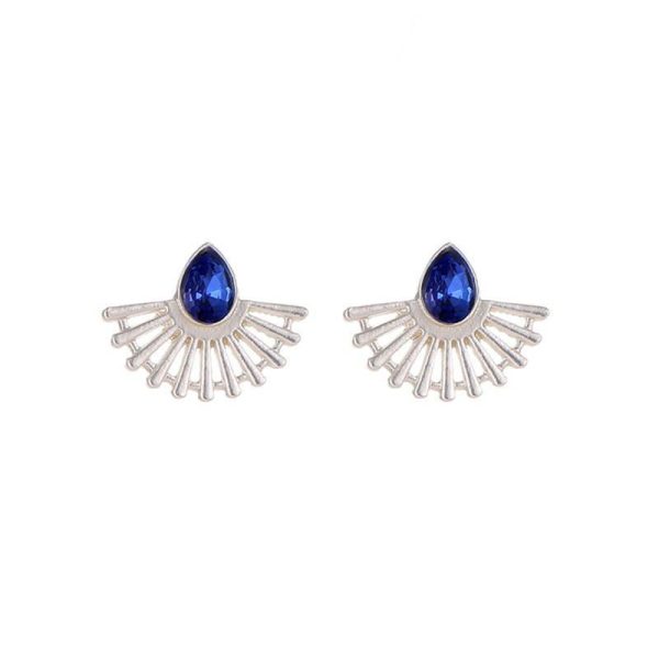 Bohemian Fan-Shaped Stud Earrings