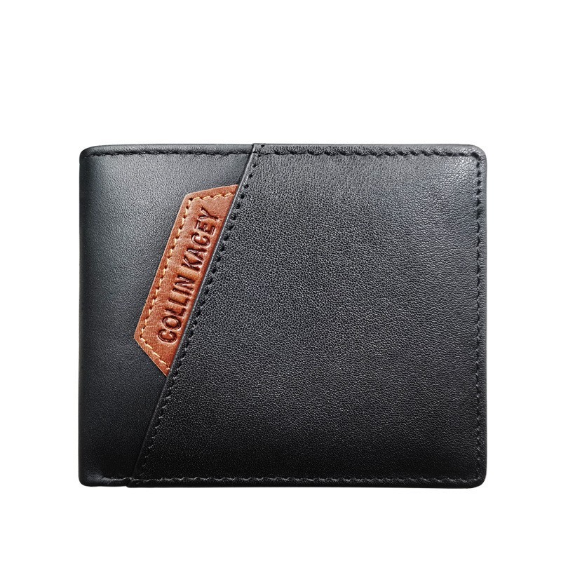 Men’s Genuine Cowhide Leather Bifold Wallet with Contrast Details - Image 10