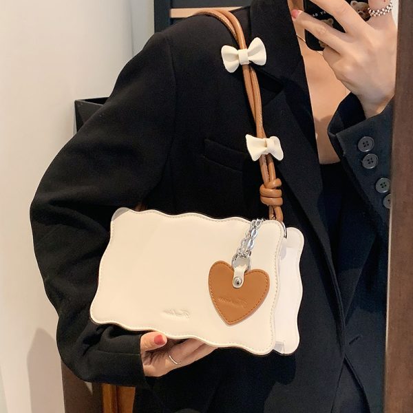 Women’s Bow and Heart Crossbody Shoulder Bag