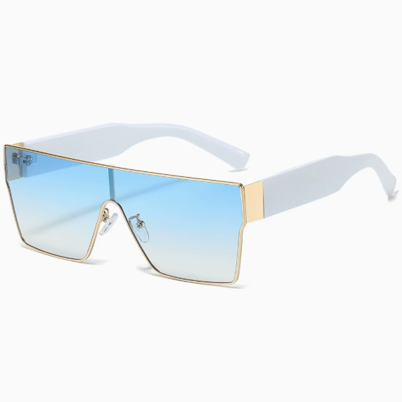 Oversized Square Shield Sunglasses - Image 3