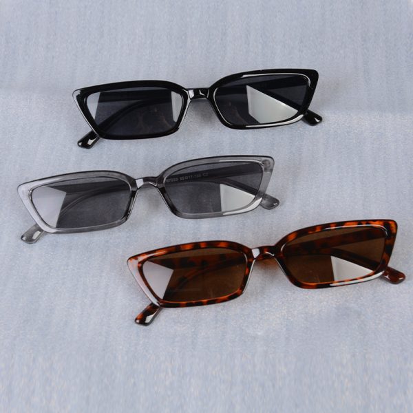 Narrow Two-Tone Sunglasses