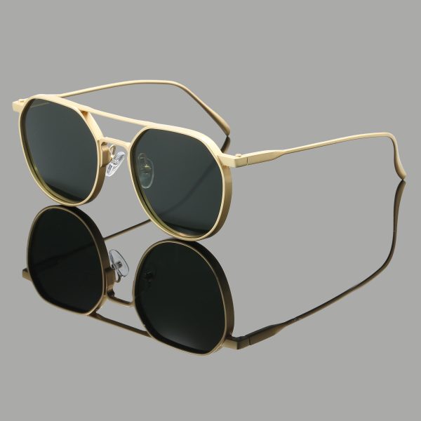 Unisex Polarized Retro Sunglasses with Classic Round Frames