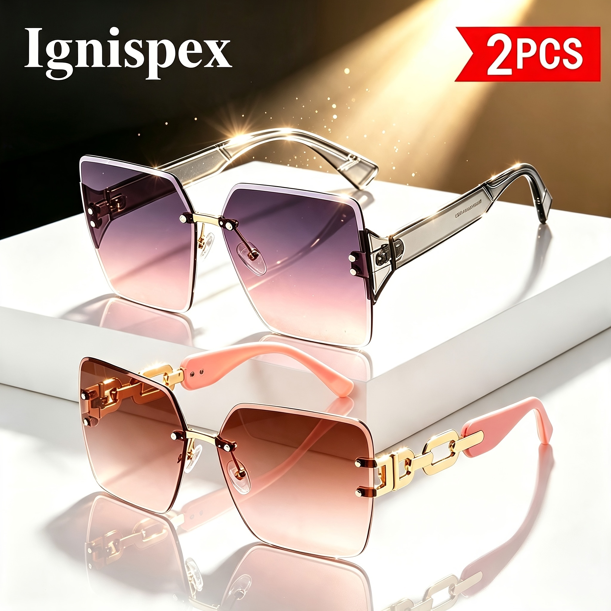 Two-Pack Chain-Link Sunglasses - Image 6