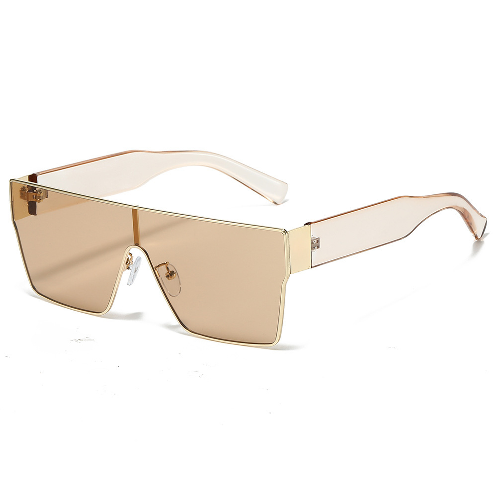 Oversized Square Shield Sunglasses - Image 7