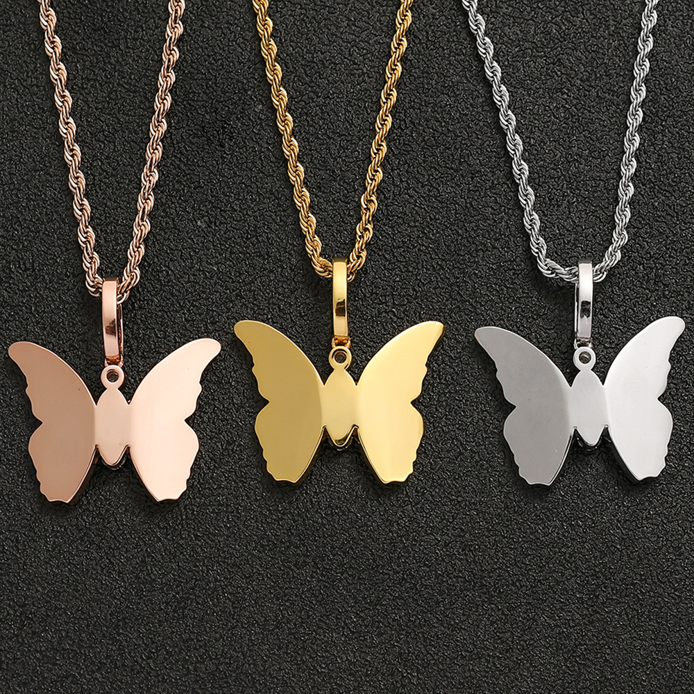 Electroplated Zirconia Twist Chain Necklace - Image 3