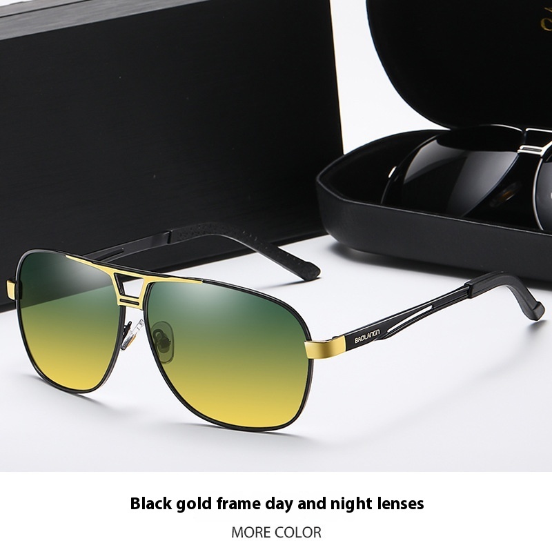 Men’s Polarized Alloy Sunglasses with Color-Changing and Day-and-Night Lens Options - Image 10