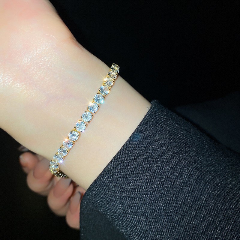 Geometric Rhinestone Bracelet - Image 3