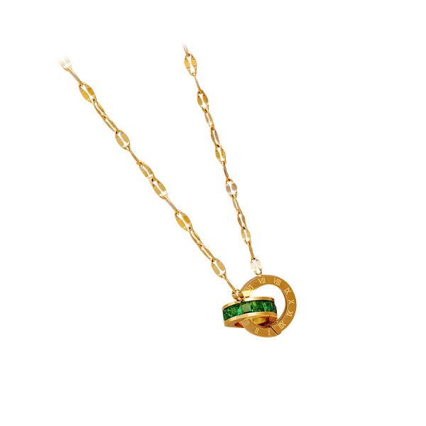 Geometric Titanium Steel Pendant Necklace