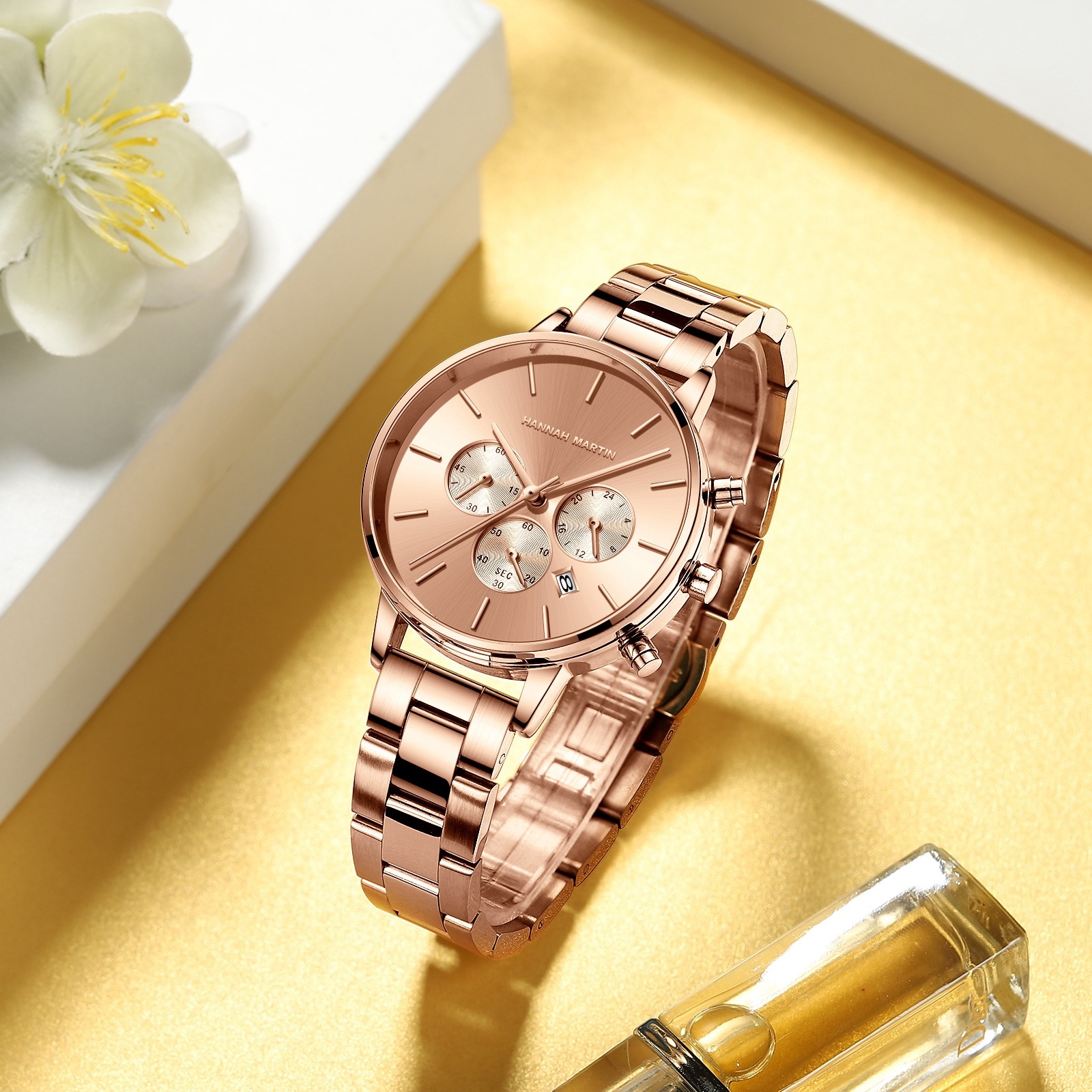 38mm Stainless Steel Bracelet Watch