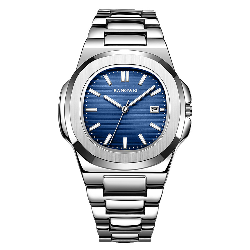 Men’s Fashion Steel-Band Calendar Watch - Image 5