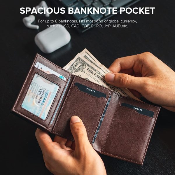 Men’s Pop-Up Card Holder Wallet with PU Leather Cover