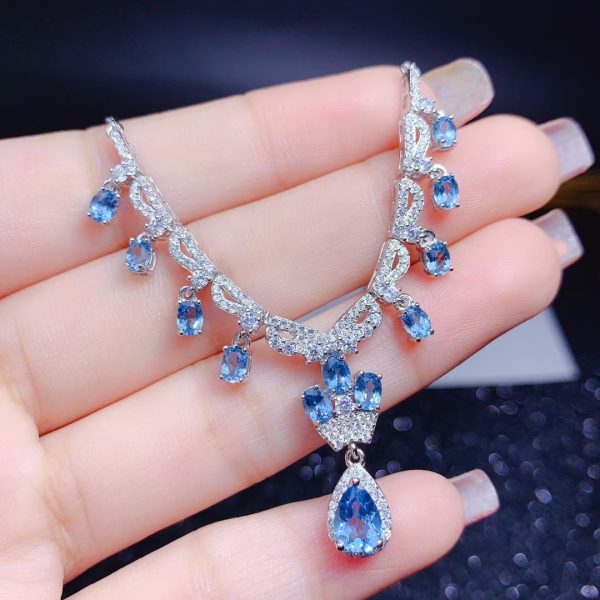 Violet Crystal Statement Choker