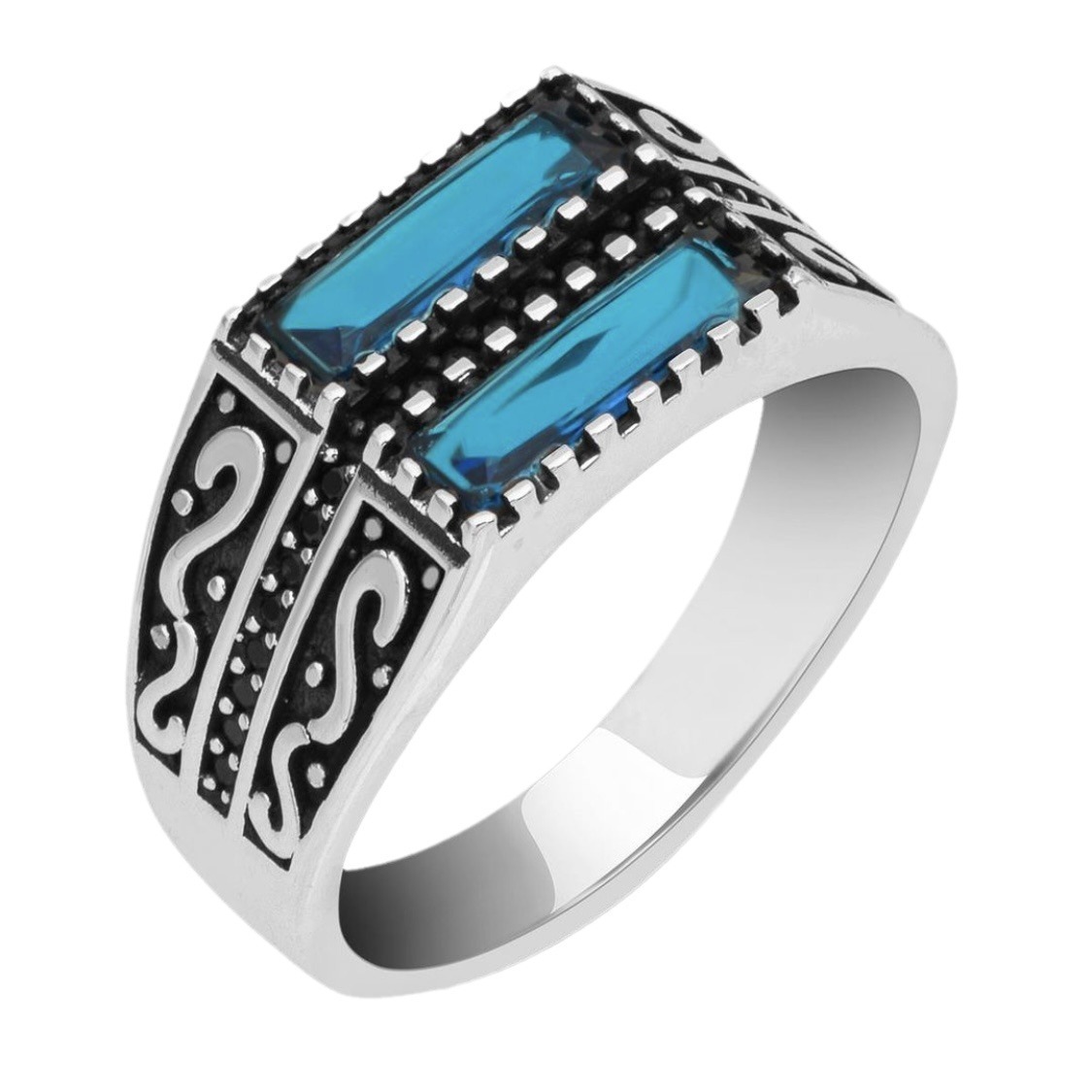 Men’s Alloy Zircon Ring - Image 4