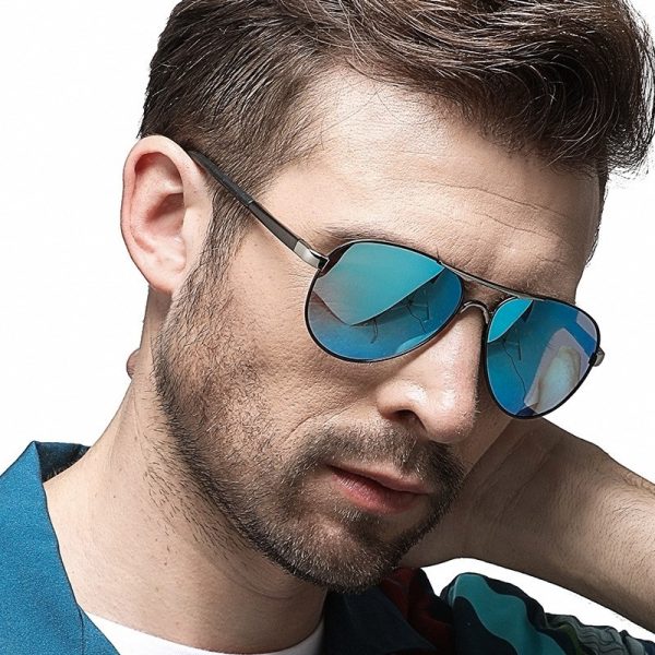 Men’s Heart-Shaped Pilot Sunglasses