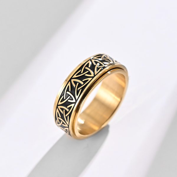 Stress-Relief Titanium Steel Ring for Men and Women