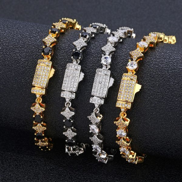 Men’s 6 mm Star Zircon Tennis Bracelet