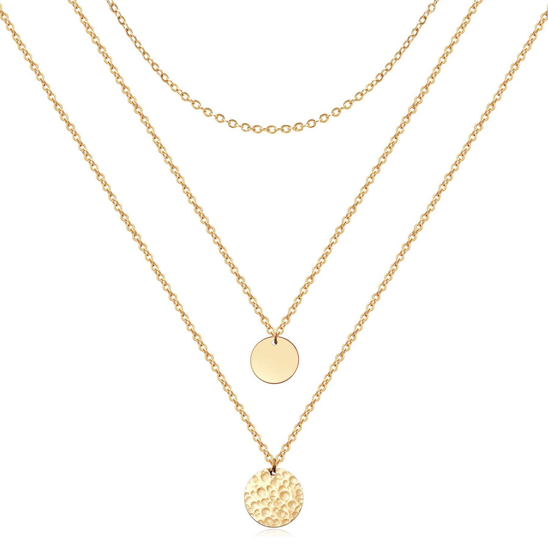 14K Gold-Plated Layered Choker Necklace