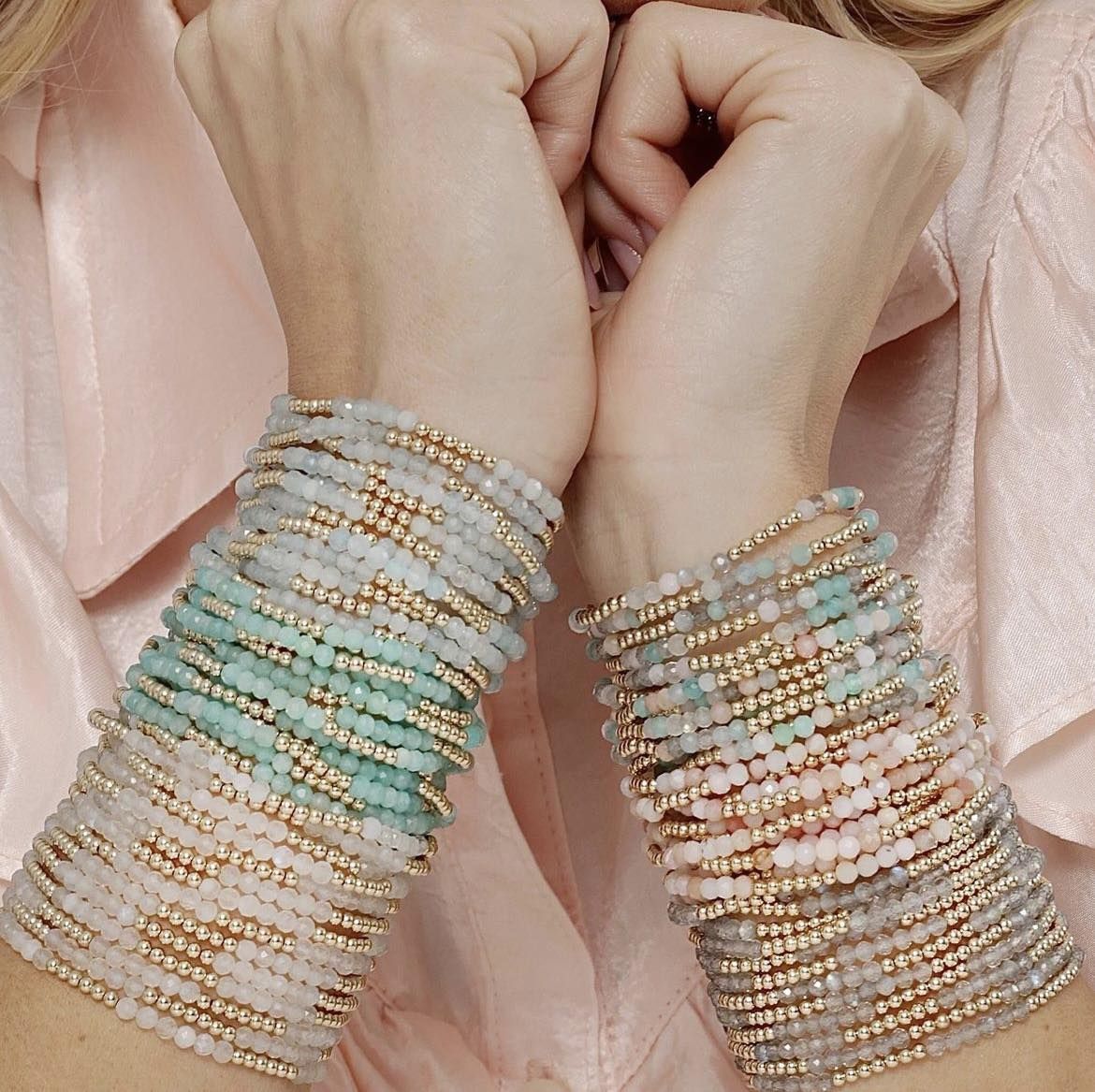 Colorful Natural Stone Handmade Beaded Bracelet - Image 8