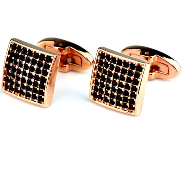 Rose Gold Star Diamond Cufflinks