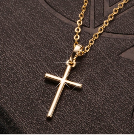 Simple Fashion Cross Chain Necklace - Image 5