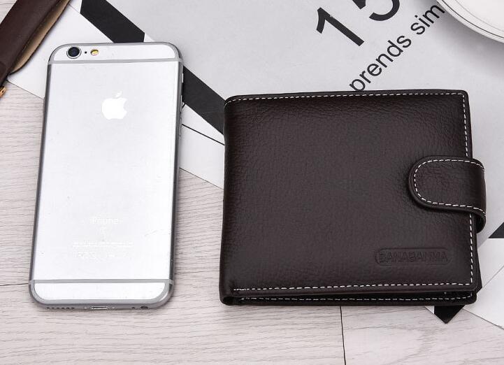 Men’s Genuine Leather Short Wallet - Image 2