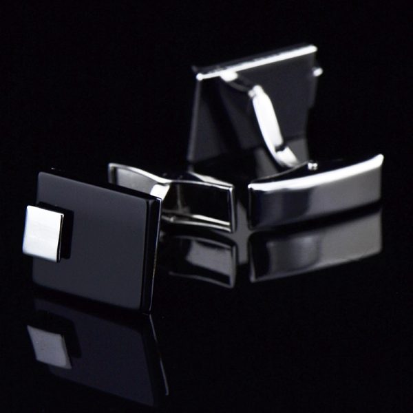 Business Black Agate Cufflinks