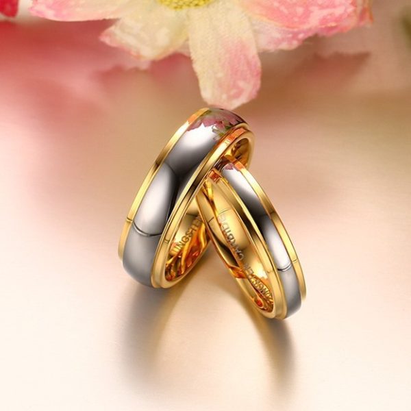 Titanium Steel Wedding Band Ring