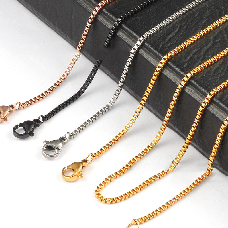 1.5 mm Titanium Steel Chain Necklace - Image 4