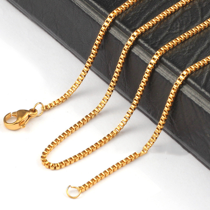 1.5 mm Titanium Steel Chain Necklace - Image 2