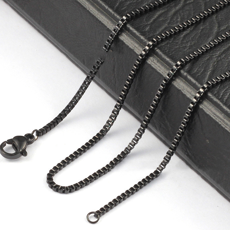 1.5 mm Titanium Steel Chain Necklace - Image 3