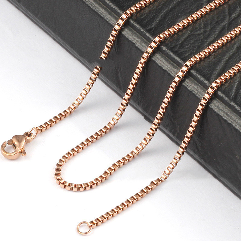 1.5 mm Titanium Steel Chain Necklace - Image 5
