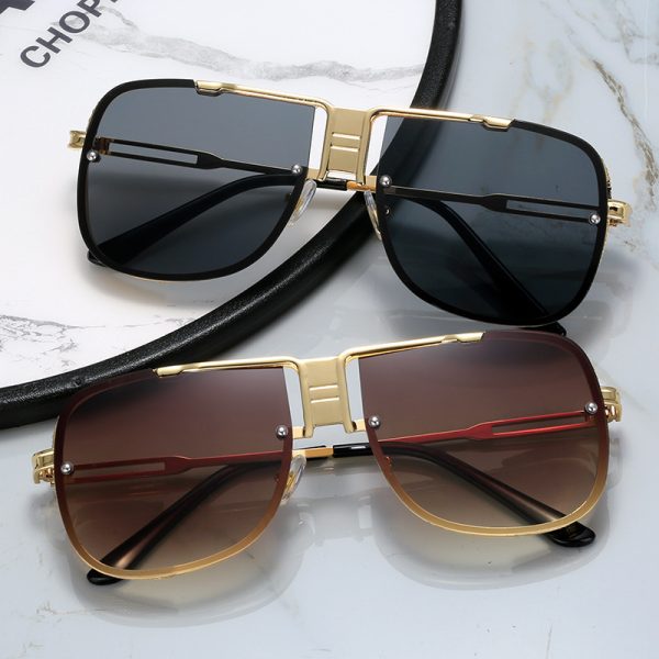 Metal Frame Retro Street Sunglasses