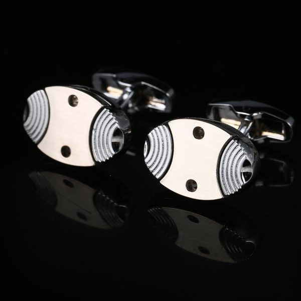 Industrial Revolution Fish-Shaped French Cufflinks