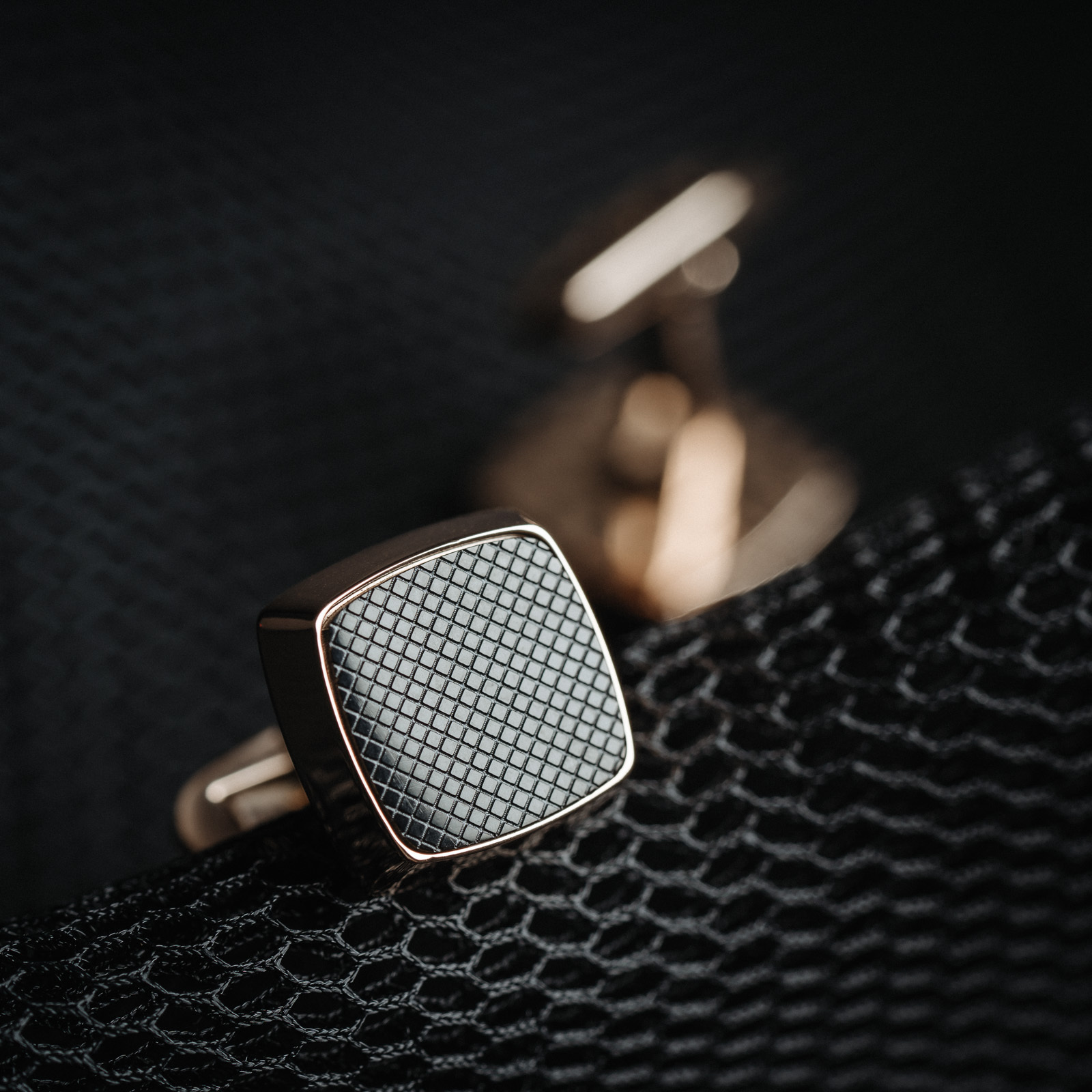 Men’s Rose Gold French Cufflinks - Image 5