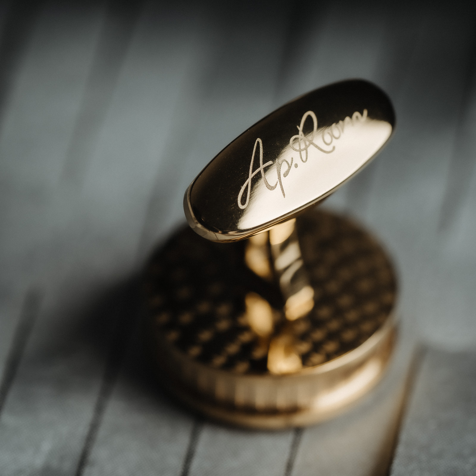 French Black Marble Cufflinks - Image 2