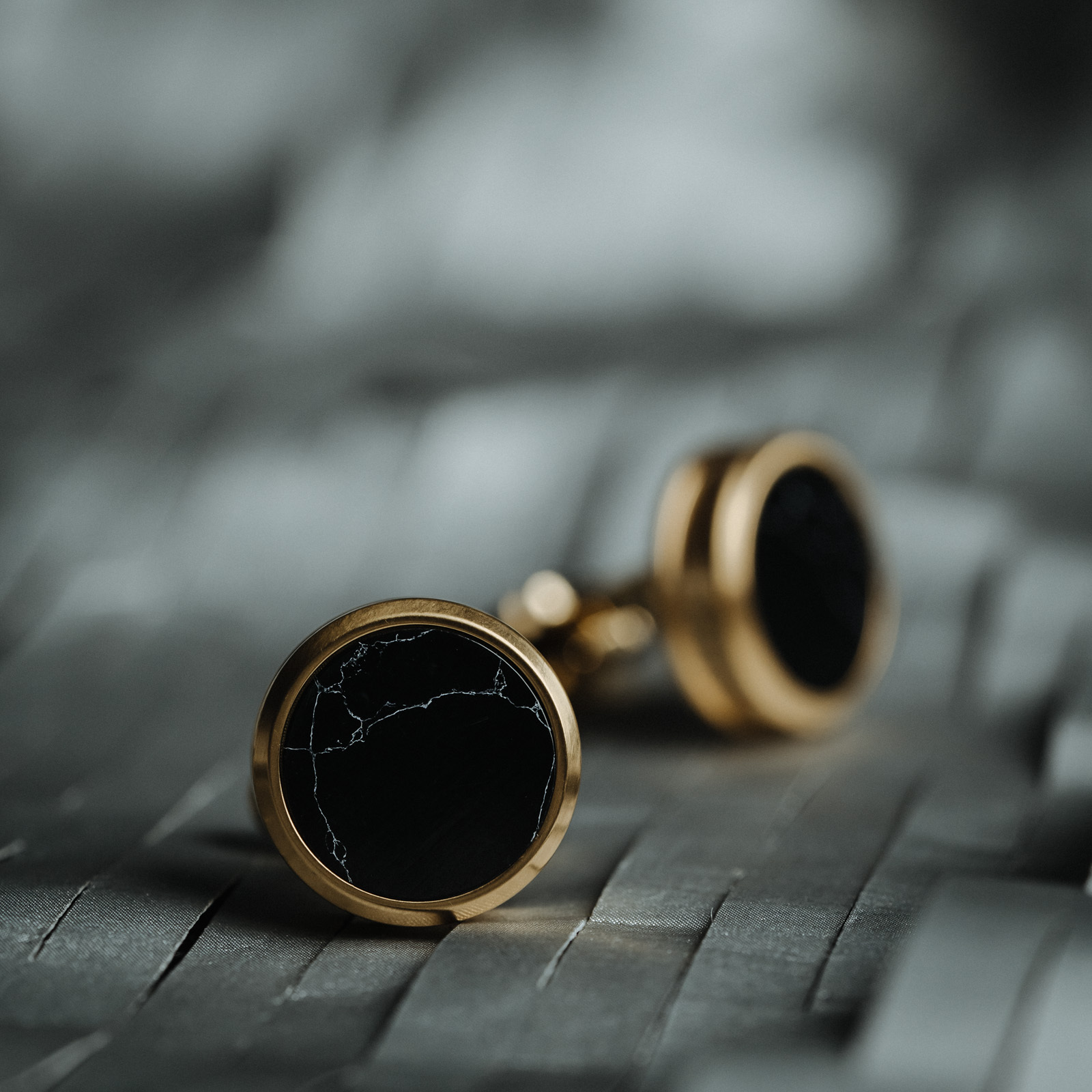 French Black Marble Cufflinks - Image 5